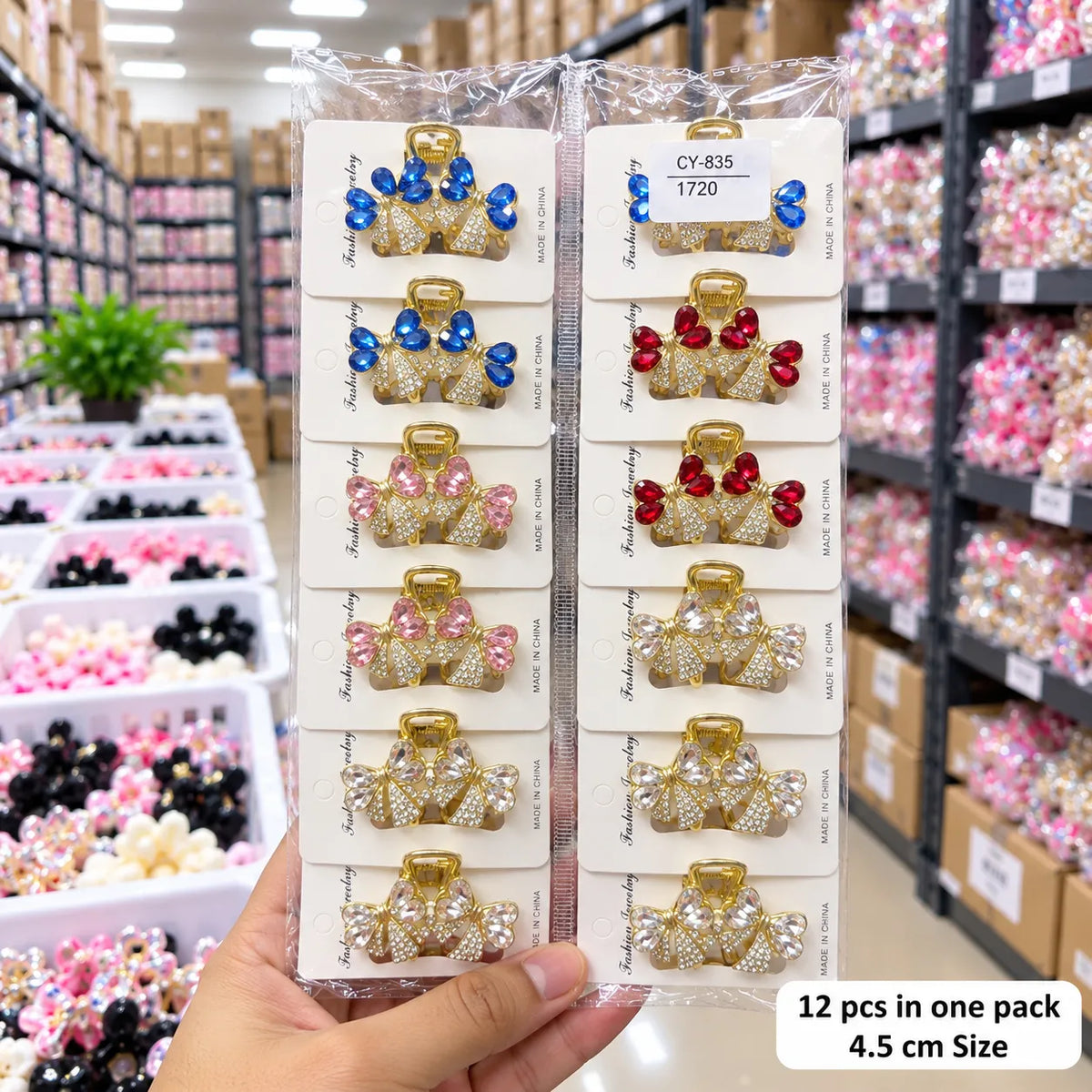 Rhinestone Hair Clip (1Dz) – UBKWS4312