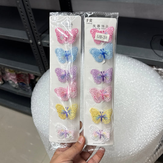 Butterfly Lace Hair Clip Set (12Pcs) – UBKWS1217