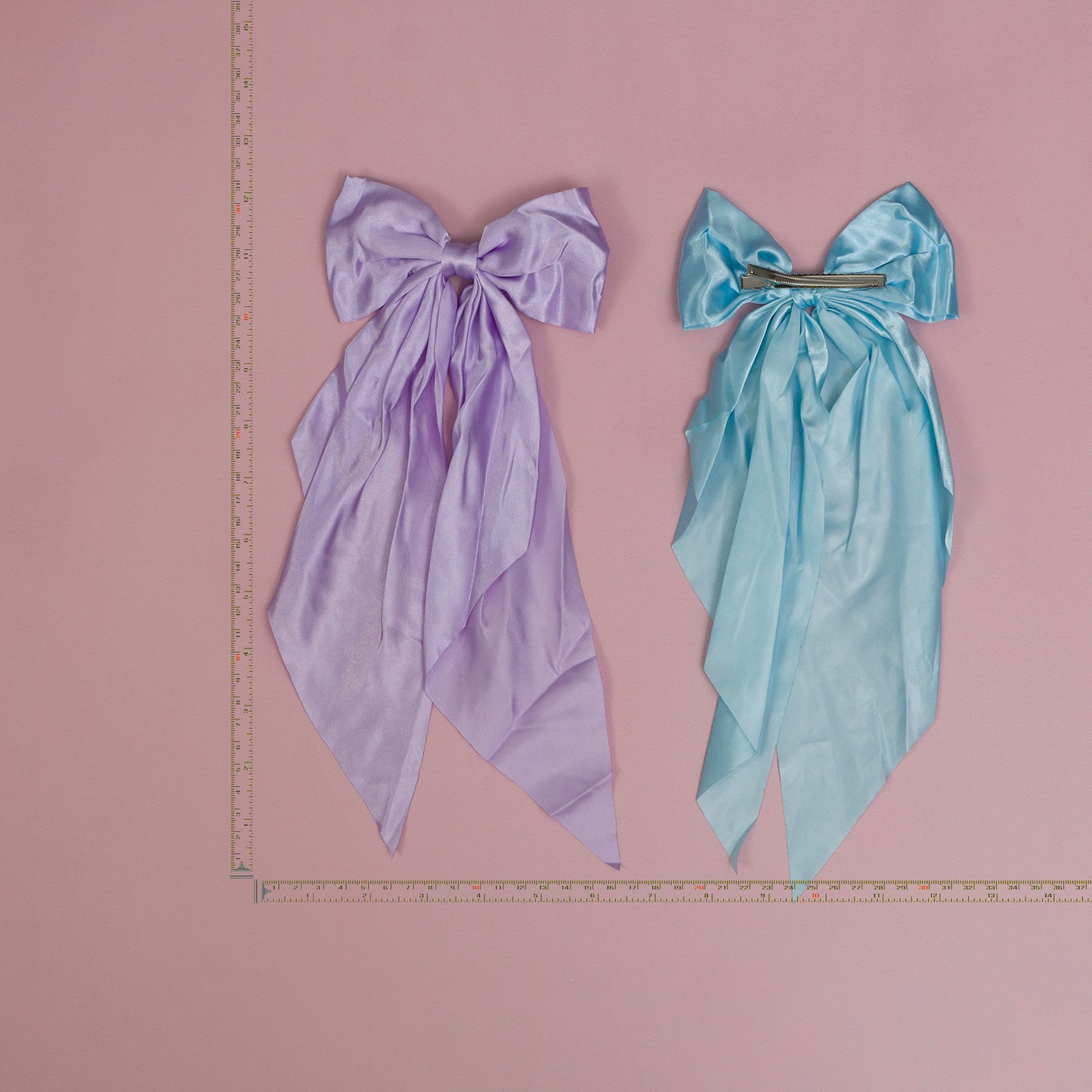 Wrinkled Hair bows (12Pcs) - UBKWS1056