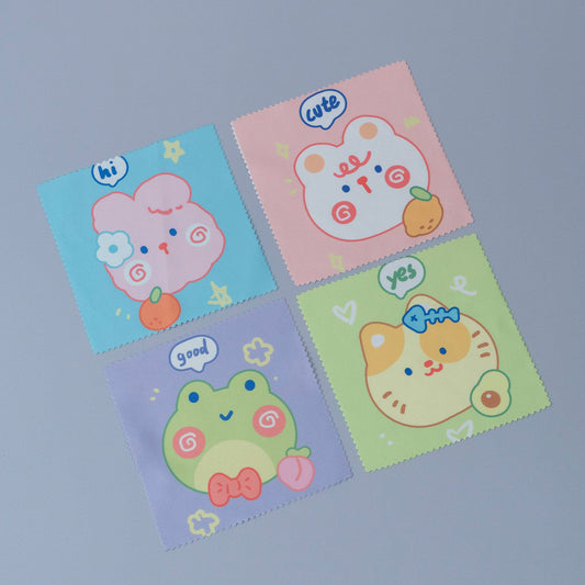 Cartoon Microfiber Cleaning Cloth (12Pcs) - UBKWS1200