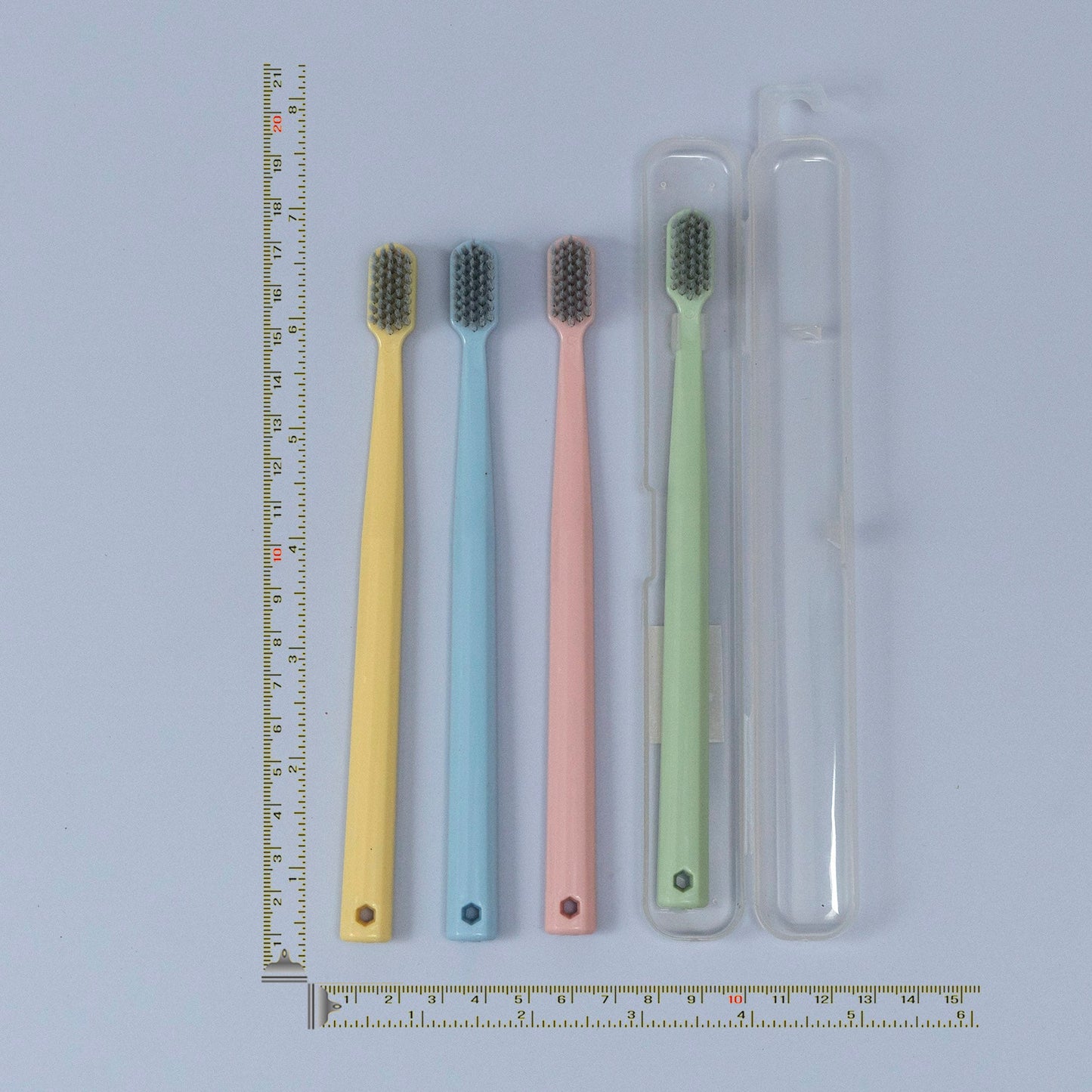 Pastel Travel Toothbrush with Case (12Pcs) - UBKWS1201