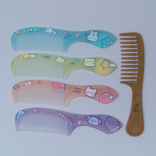 Cartoon Handle Comb (12Pcs) - UBKWS1203