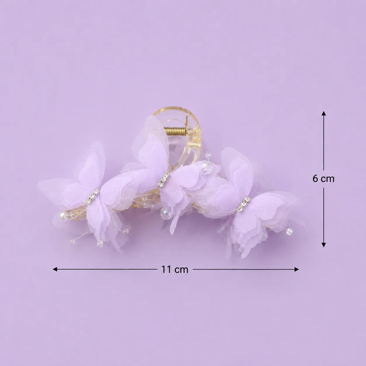 XL Butterfly hair Claw clip (1Dz) - UBKWS2783