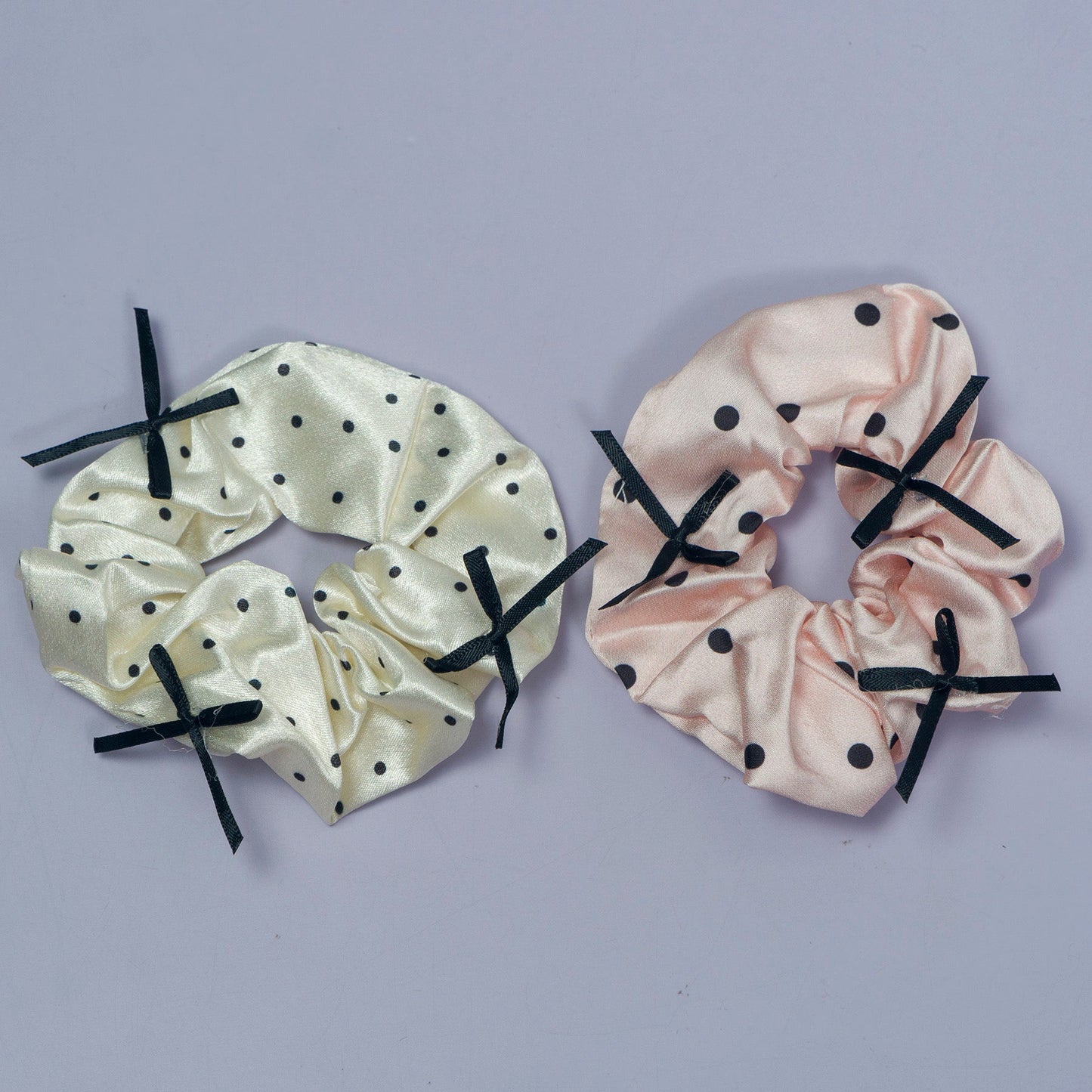 Polka Dot Hair Scrunchies (Pack of 12) - UBKWS1118