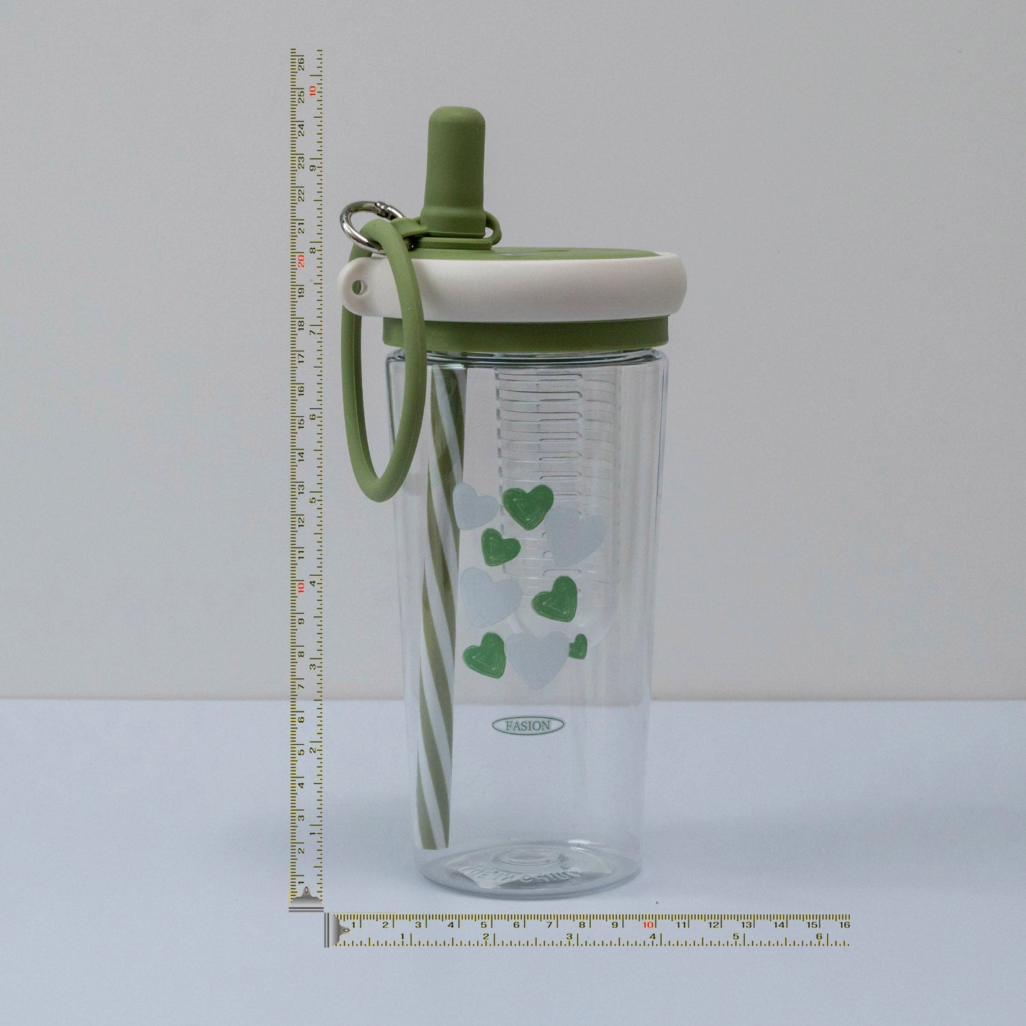 Straw Cup Bottle with Silicone Lid (6Pcs) - UBKWS1210
