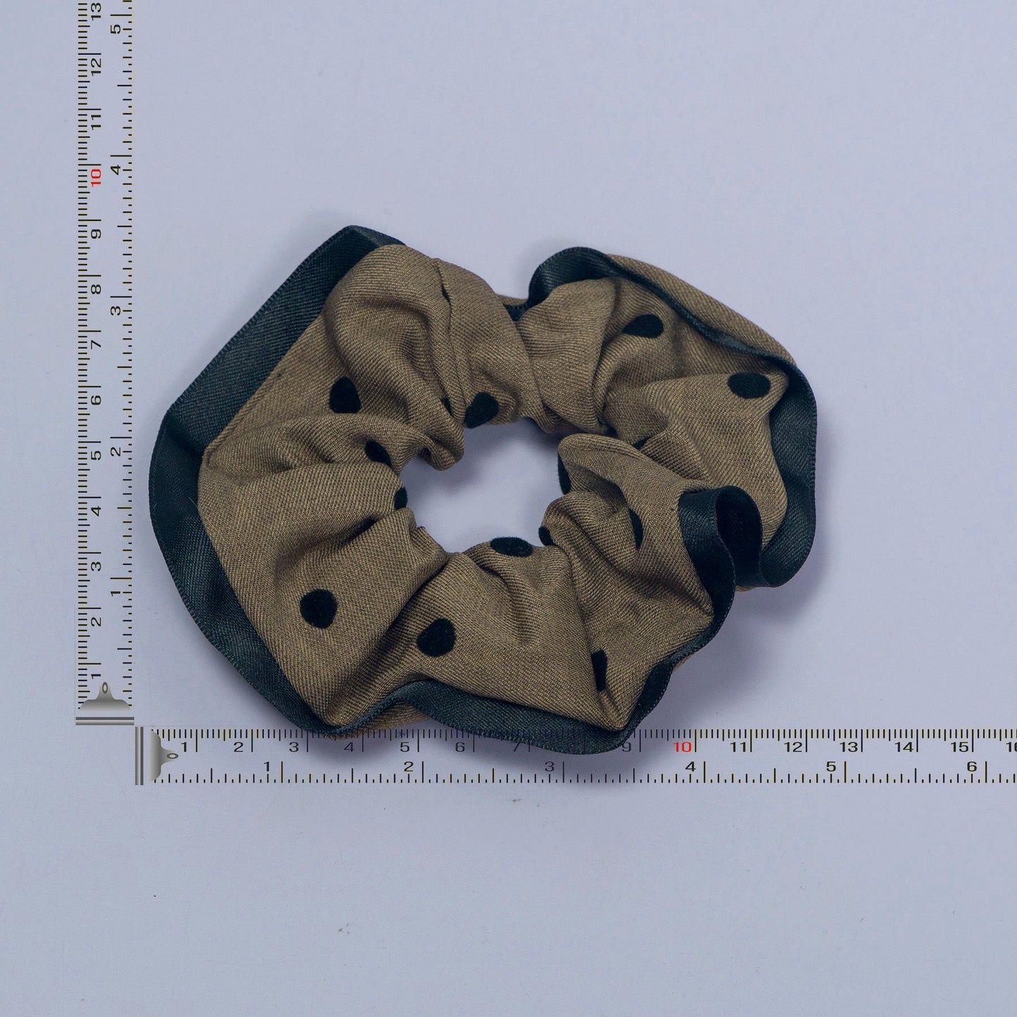 Polka Dot Sheer Edge Hair Scrunchie (12 Pcs) - UBKWS1123