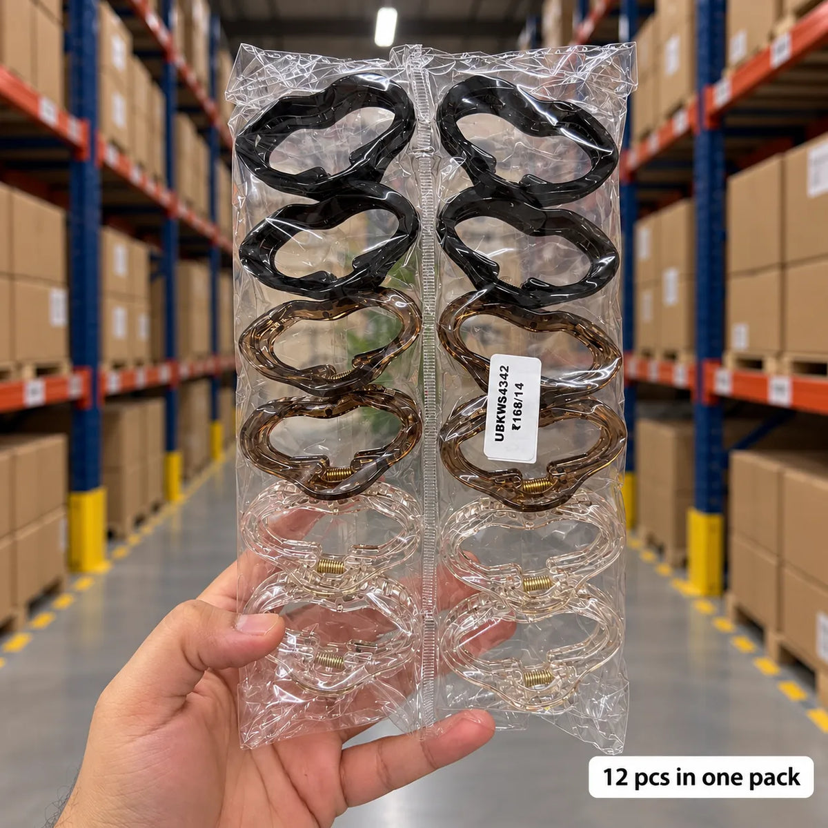 Cloud medium hair claw (1Dz) - UBKWS4342