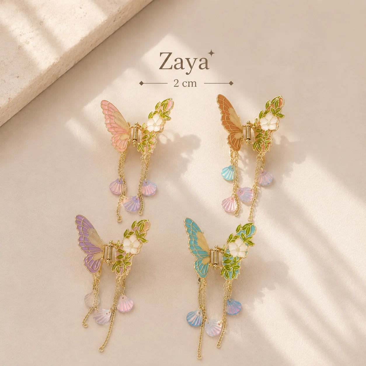 Zaya Premium hair claw (4Pcs) - UBKWS3097