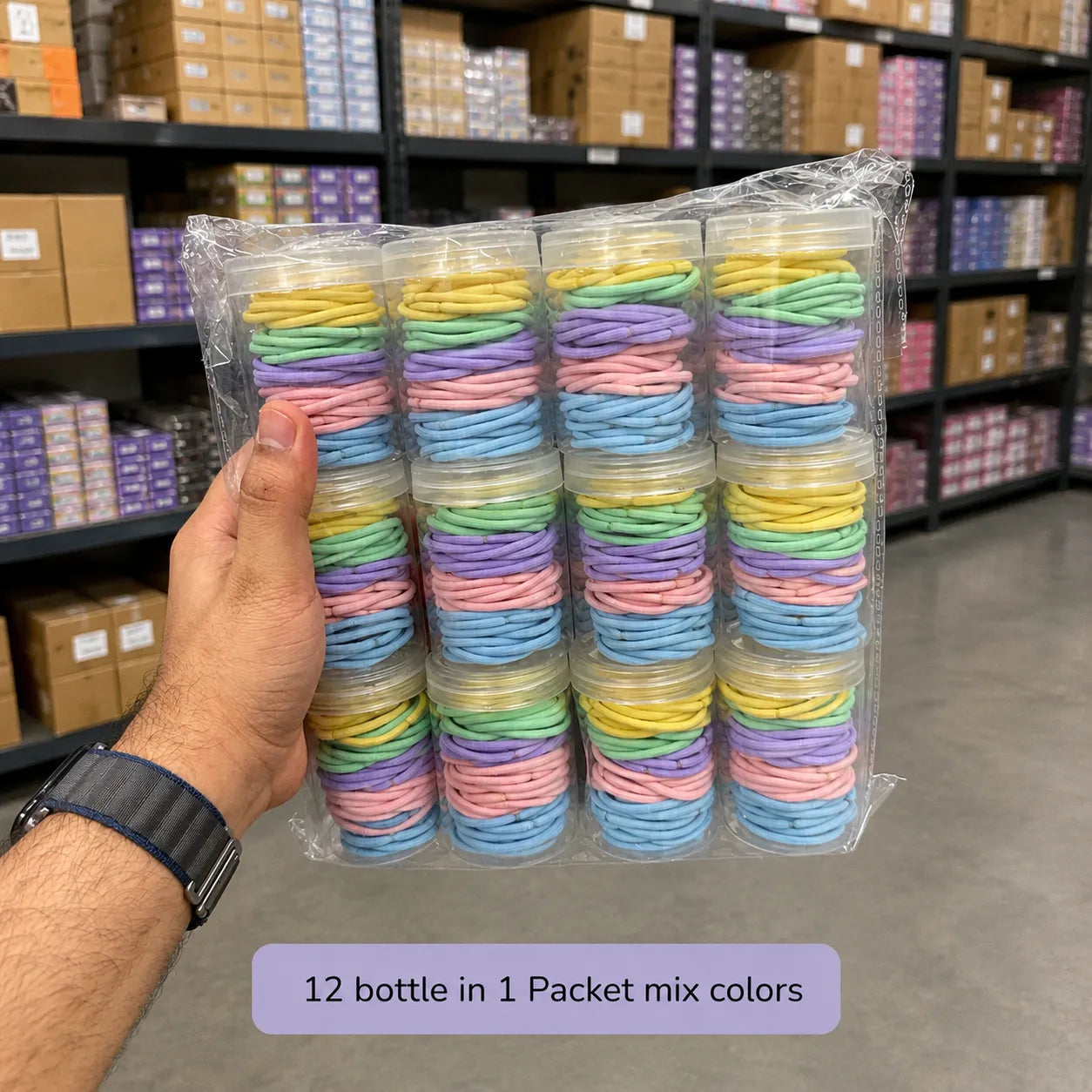Pastel Hair ties (1Dz) - UBKWS447