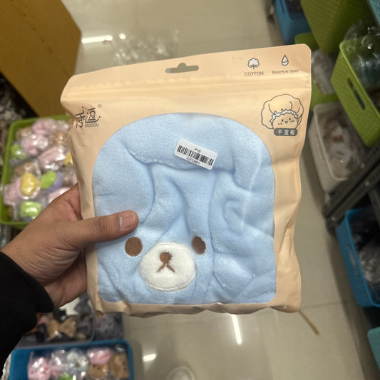 Bear Plush Hair Drying Cap (6Pcs) - UBKWS1199