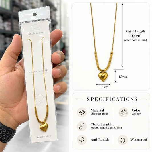 Heart Necklace (1Pc) - UBKWS3010