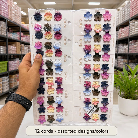 Mini gradient hair claws card (1Dz) - UBKWS2941