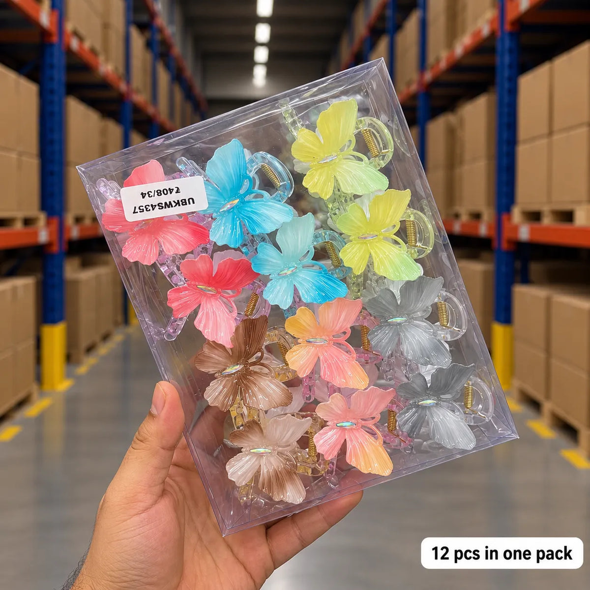 Butterly Hair claw Clips (1Dz) ā UBKWS4357