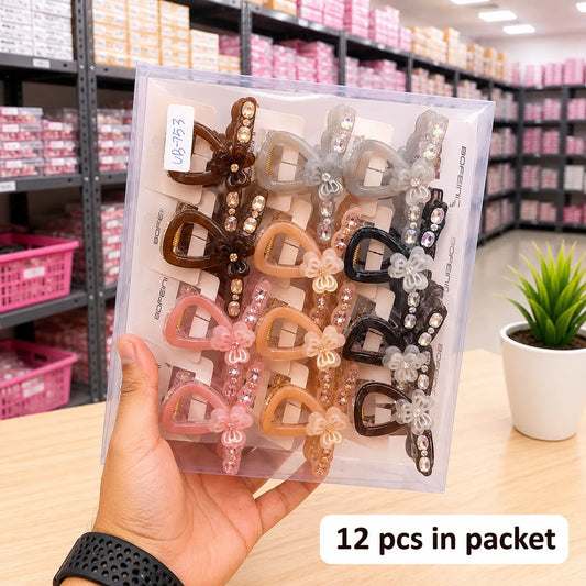 Premium Bofeini hair claw (1Dz) - UBKWS4161