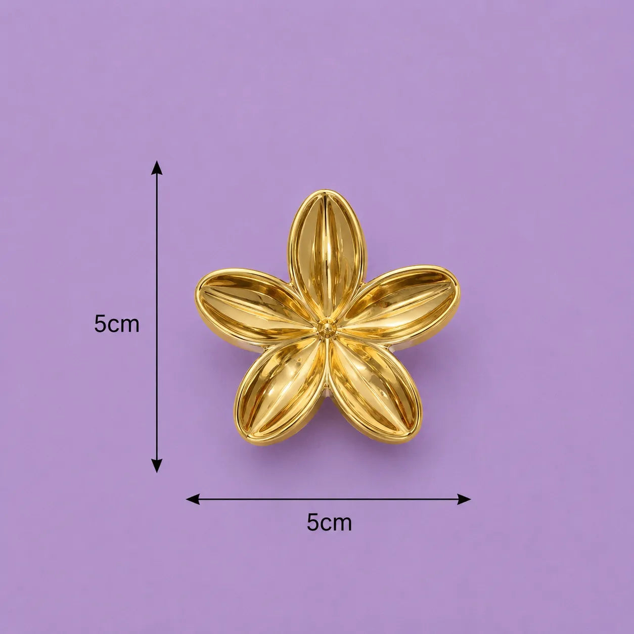 Flower metal hair claw (1Dz) - UBKWS2808