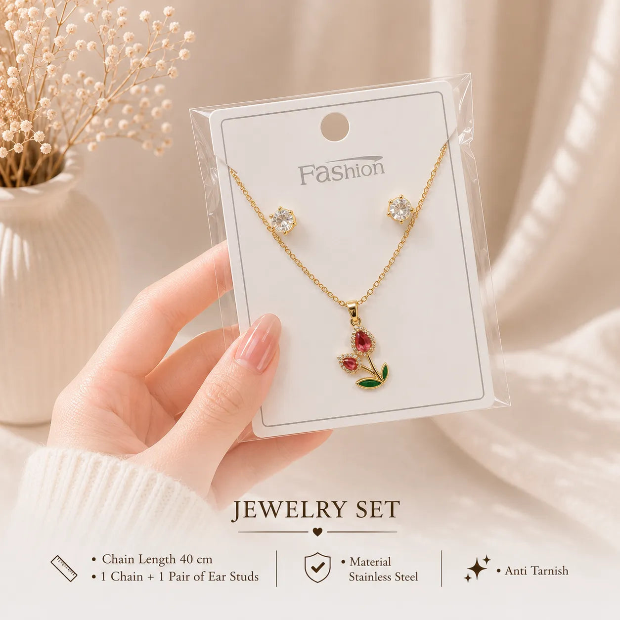 Jewelry Set โ tulip (1 Set) - UBKWS3019
