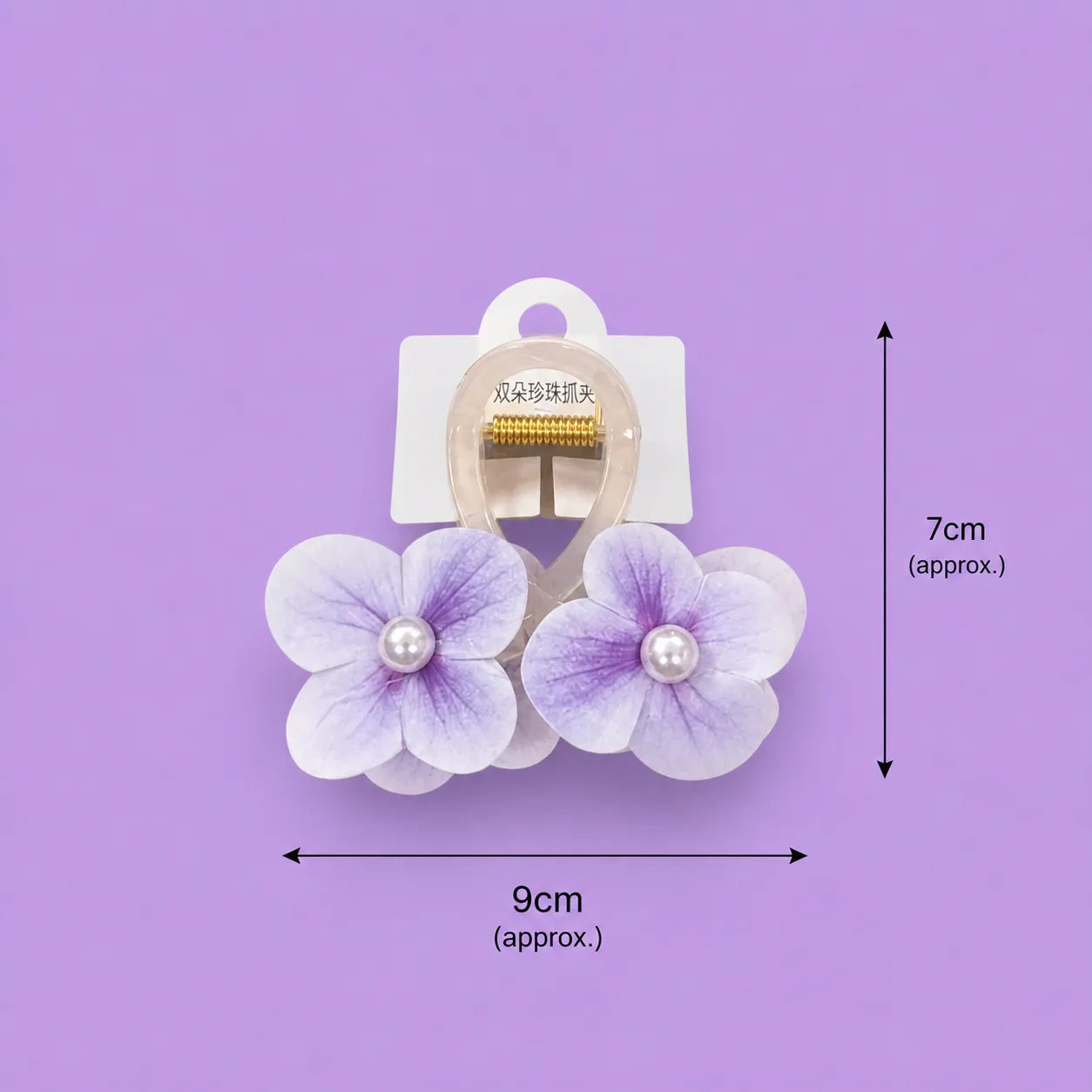 Floral hair claw (1Dz) - CP-252