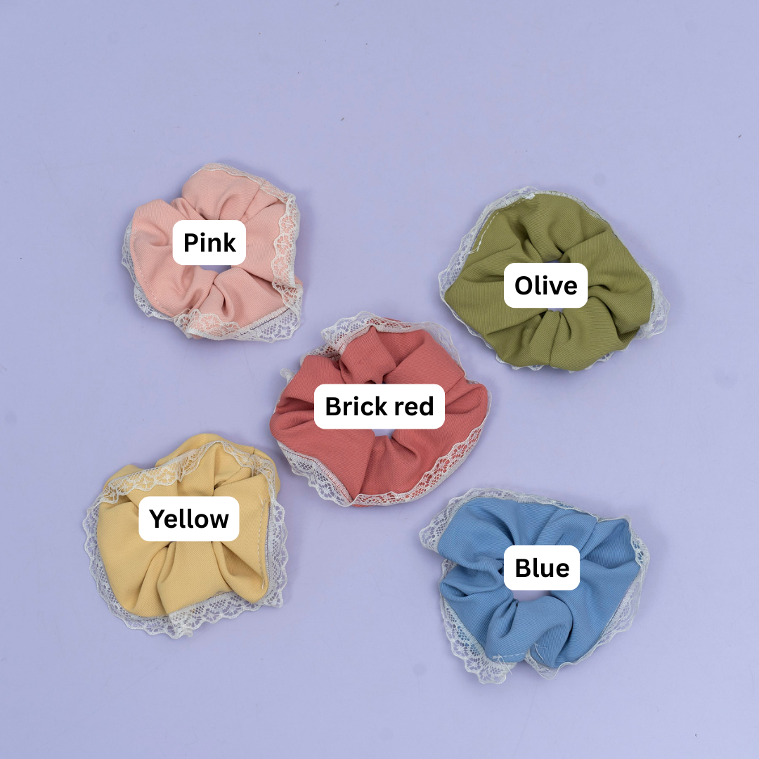 Lace Edge Scrunchie (1Dz) - UBKWS2571