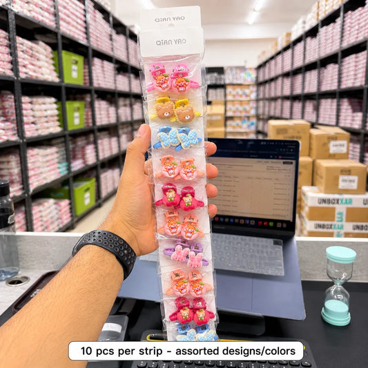 Mini flower hair claw (10 Pcs) - UBKWS2965