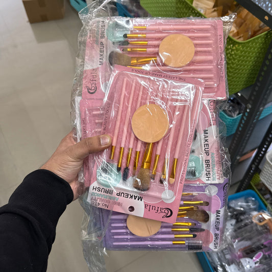 9-in-1 Makeup Brush Set with Blender Puff (12Pcs) - UBKWS1078