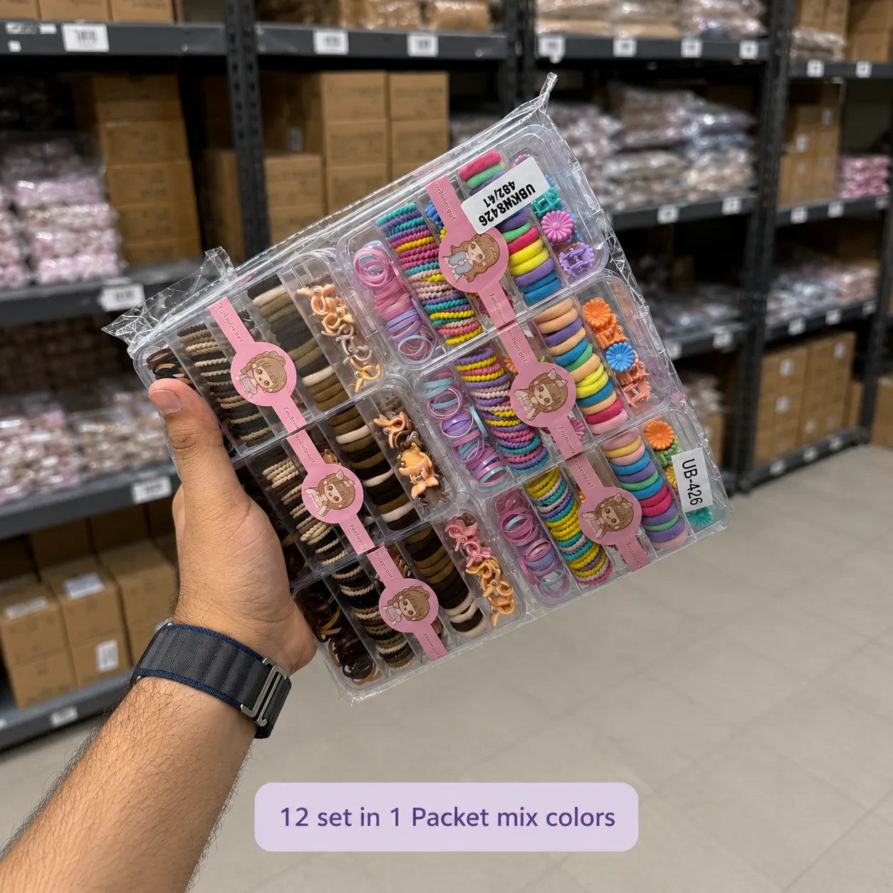 Kids hair accessories set (1Dz) - UBKWS426
