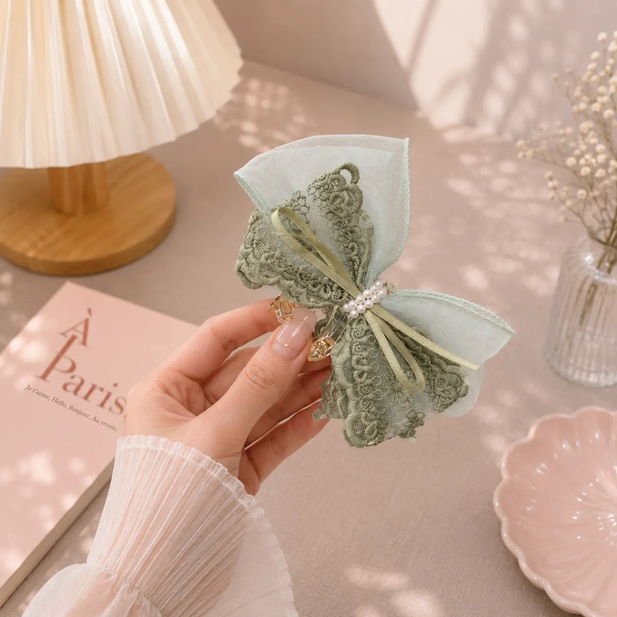 Pinterest bow hair claw clip (1Dz) - CP-256