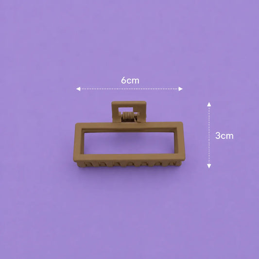 Matt rectangle hair claw (1Dz) - UBKWS467