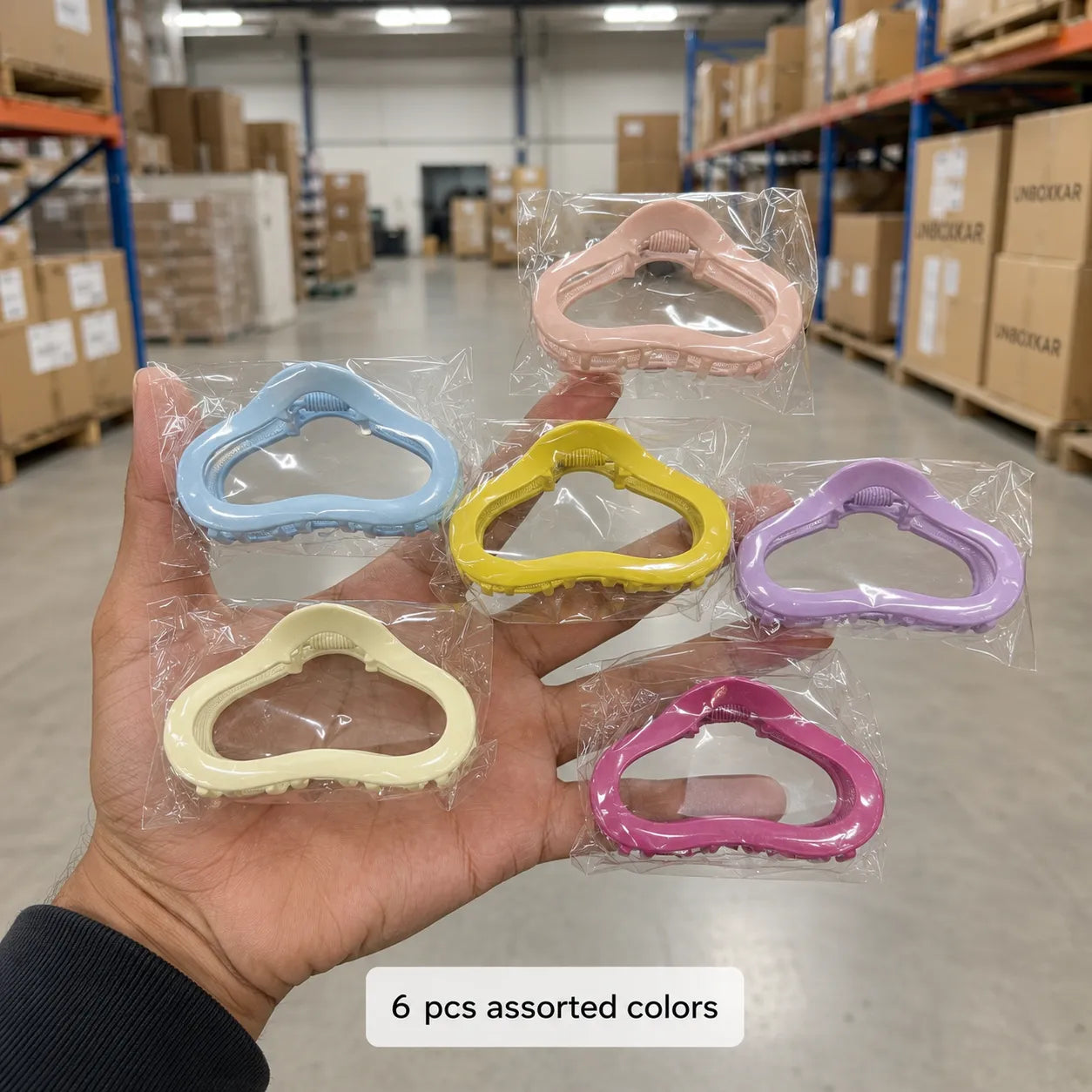 Premium Metal hair claw clip (6Pcs) - UBKWS2822