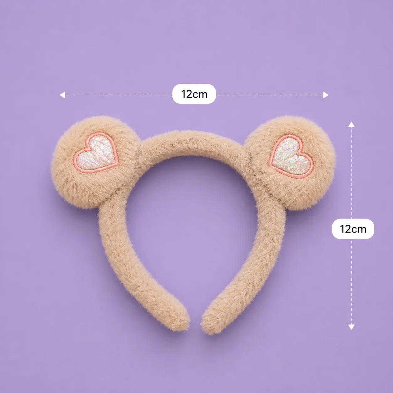 Heart fur hairband (1Dz) - SO-4
