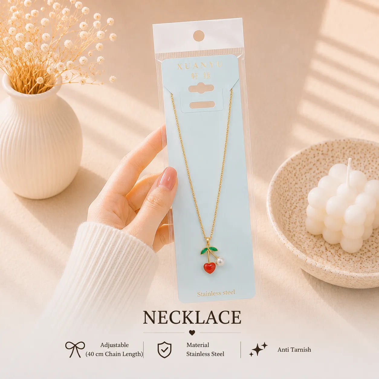 Korean Pendant Necklace - UBKWS4019
