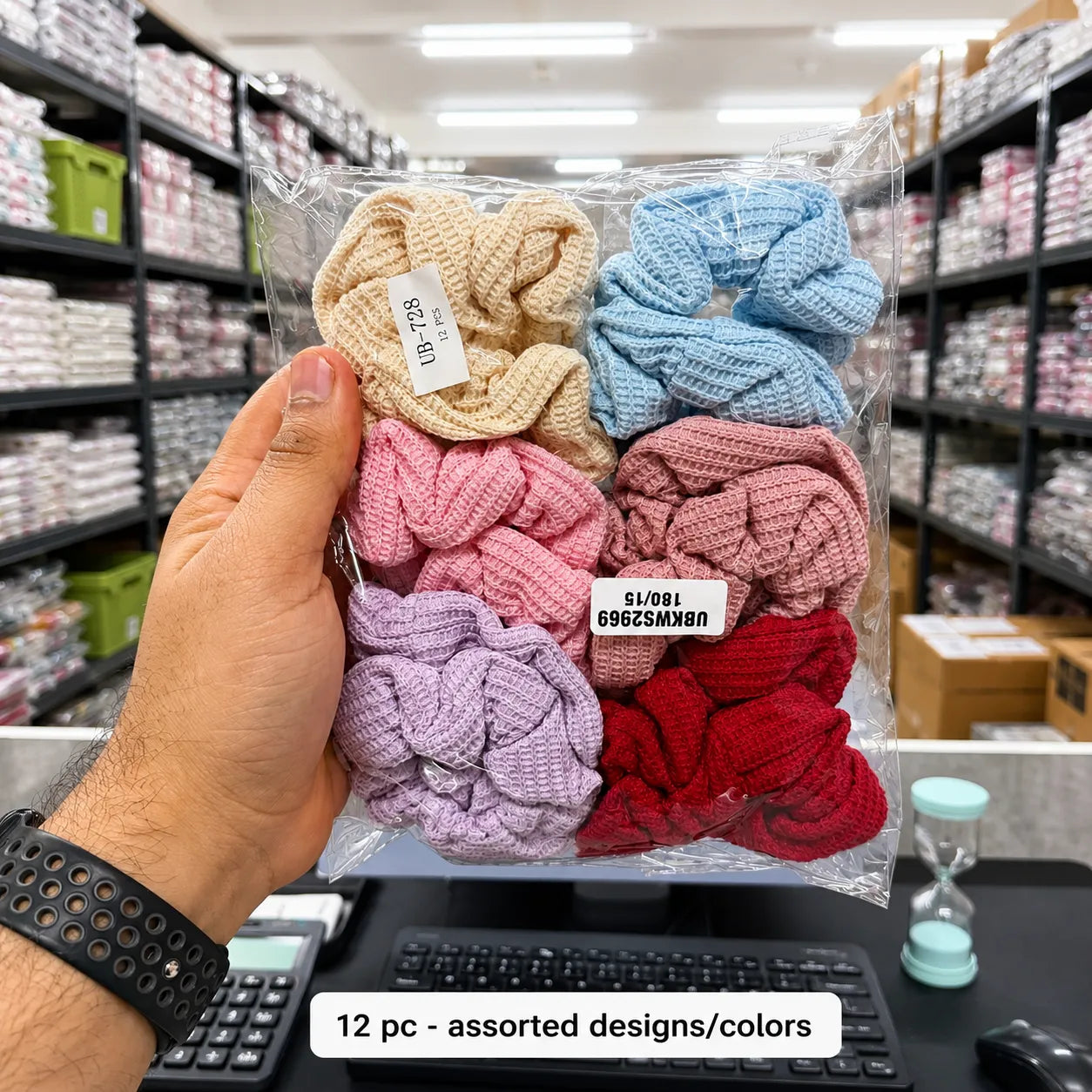 Crochet Hair scrunchies (1Dz) - UBKWS2969