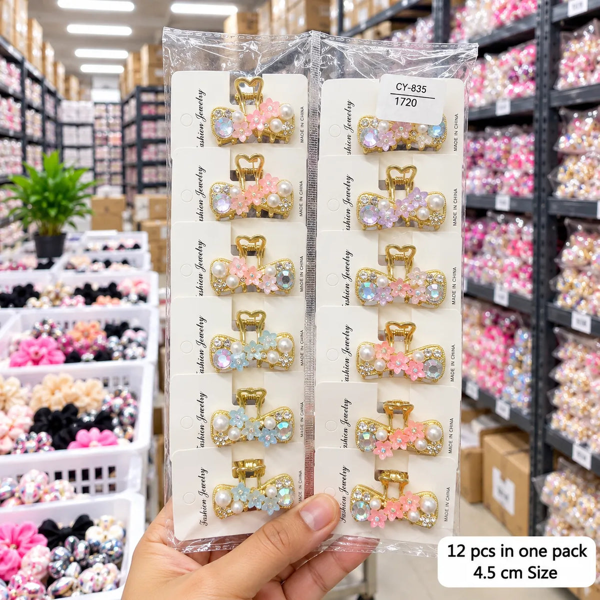 Rhinestone Hair Clip (1Dz) ā UBKWS4314