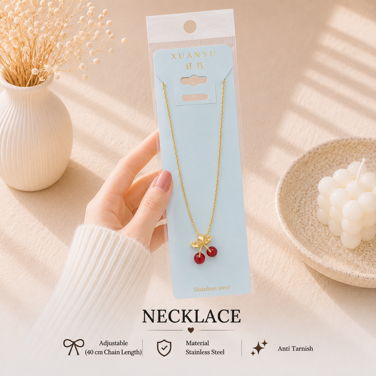Korean Pendant Necklace - UBKWS3062