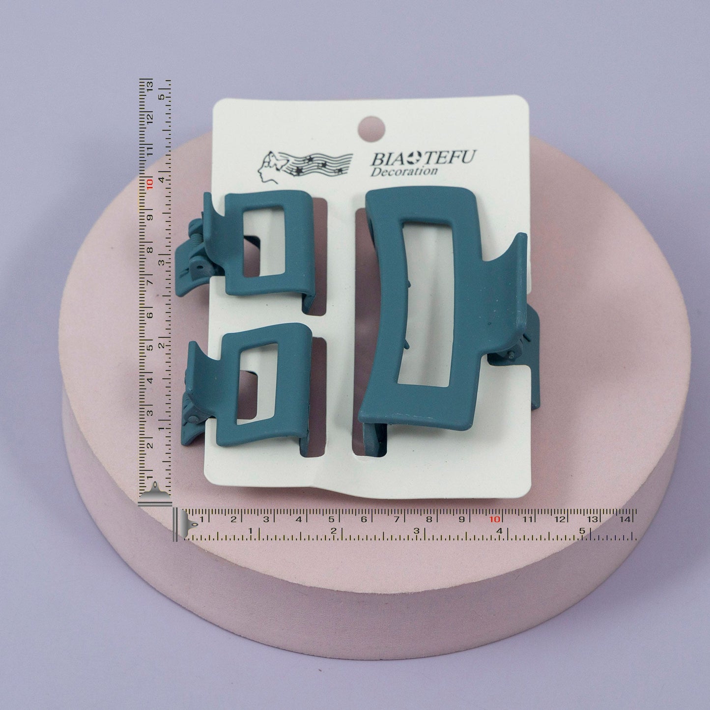 Matte Rectangle Claw Clip Set (12Pcs) - UBKWS1147