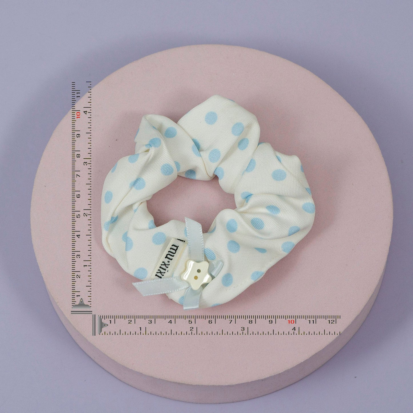 Pastel Polka & Lace Scrunchies (12Pcs) - UBKWS1148