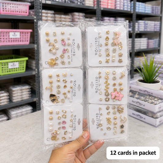 Korean earrings card (1Dz) - UBKWS4175
