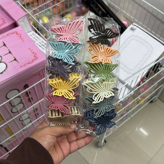 Matt hair claw (Pack of 12) - UBKWS841