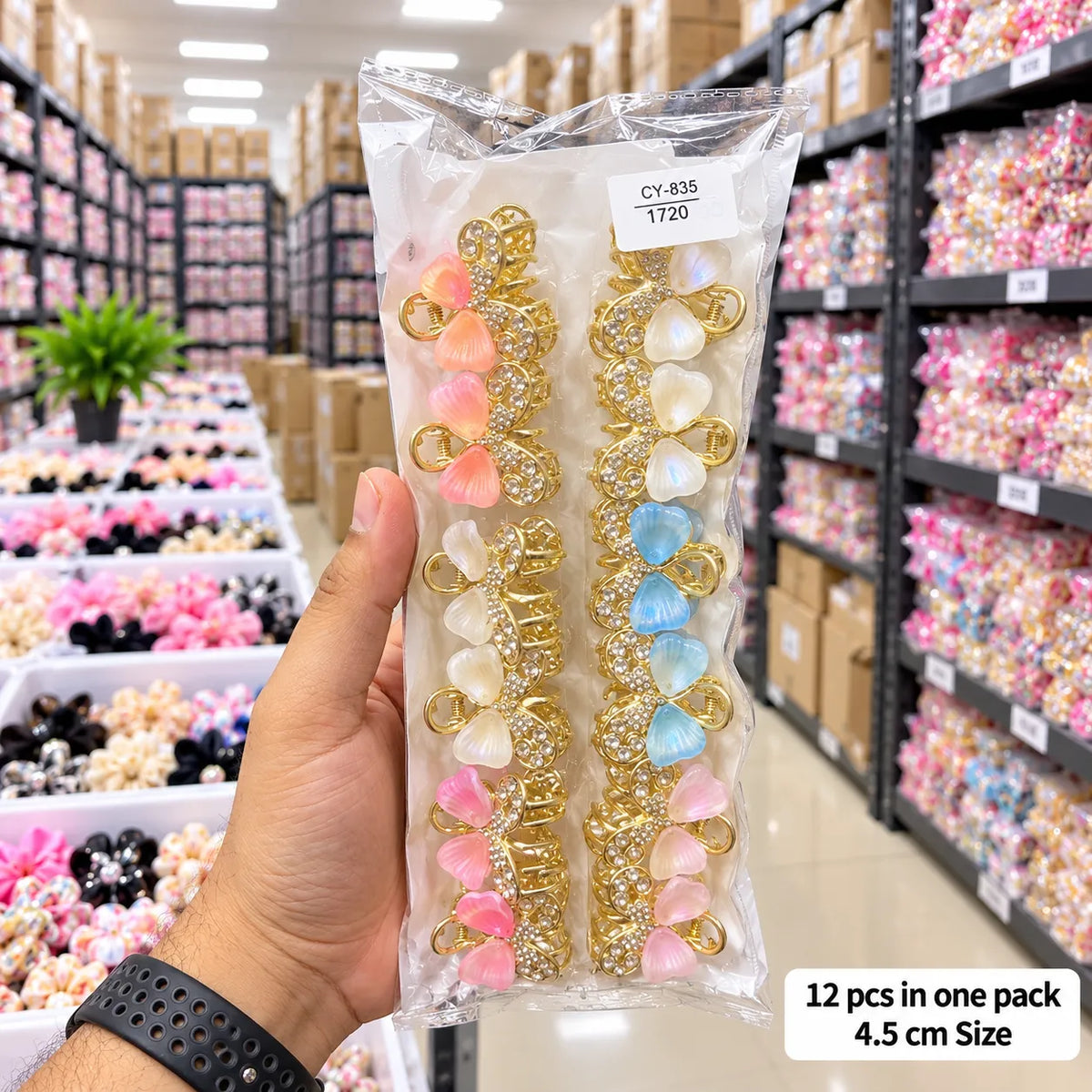 Rhinestone Hair Clip (1Dz) ā UBKWS4315