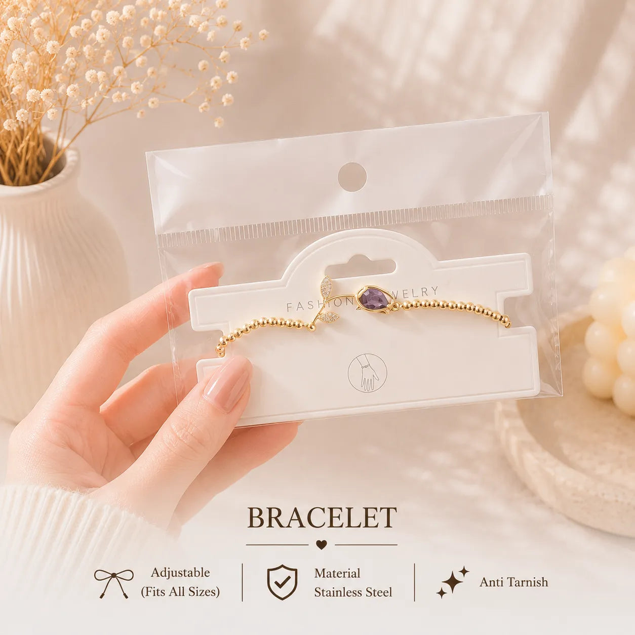 Adjustable Charm Bracelet - UBKWS3036