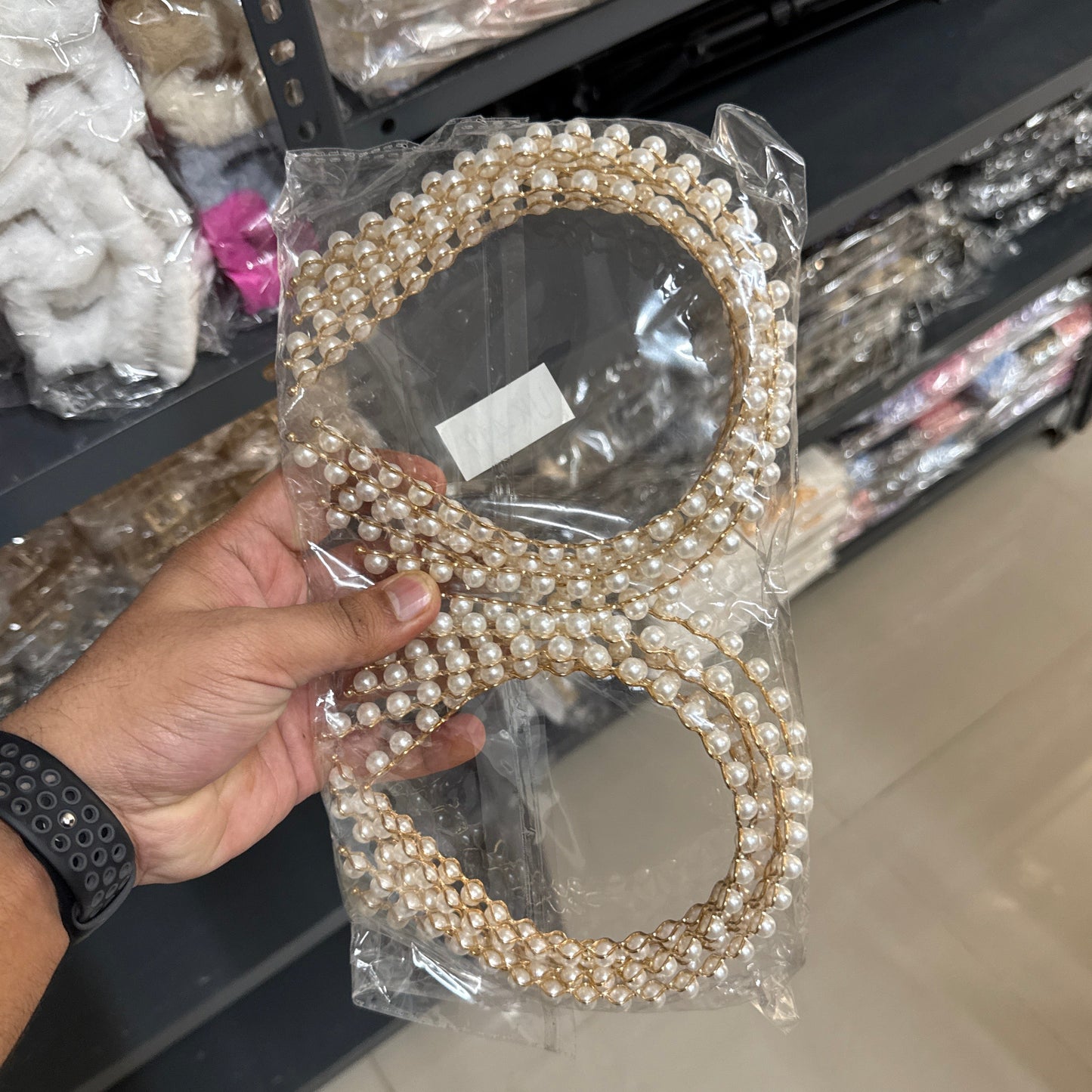 Fancy Pearl Hair band (Pack of 12) - UBKWS826