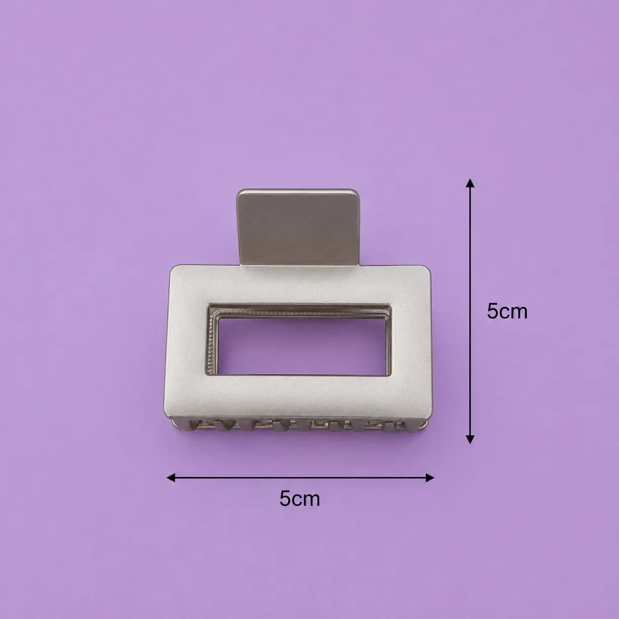 Square Matt metal hair claw (1Dz) - UBKWS2801