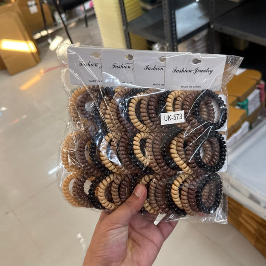 Spiral Hair ties (12 Cards) - UBKWS945