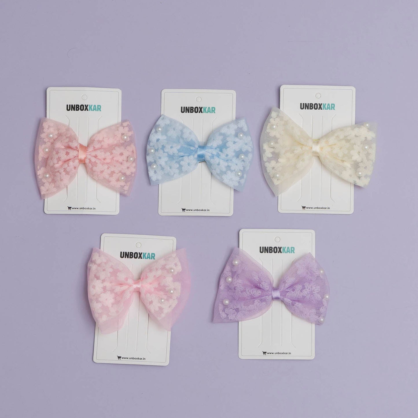 Pearl Hair bow (Pack of 12) - UBKWS1006