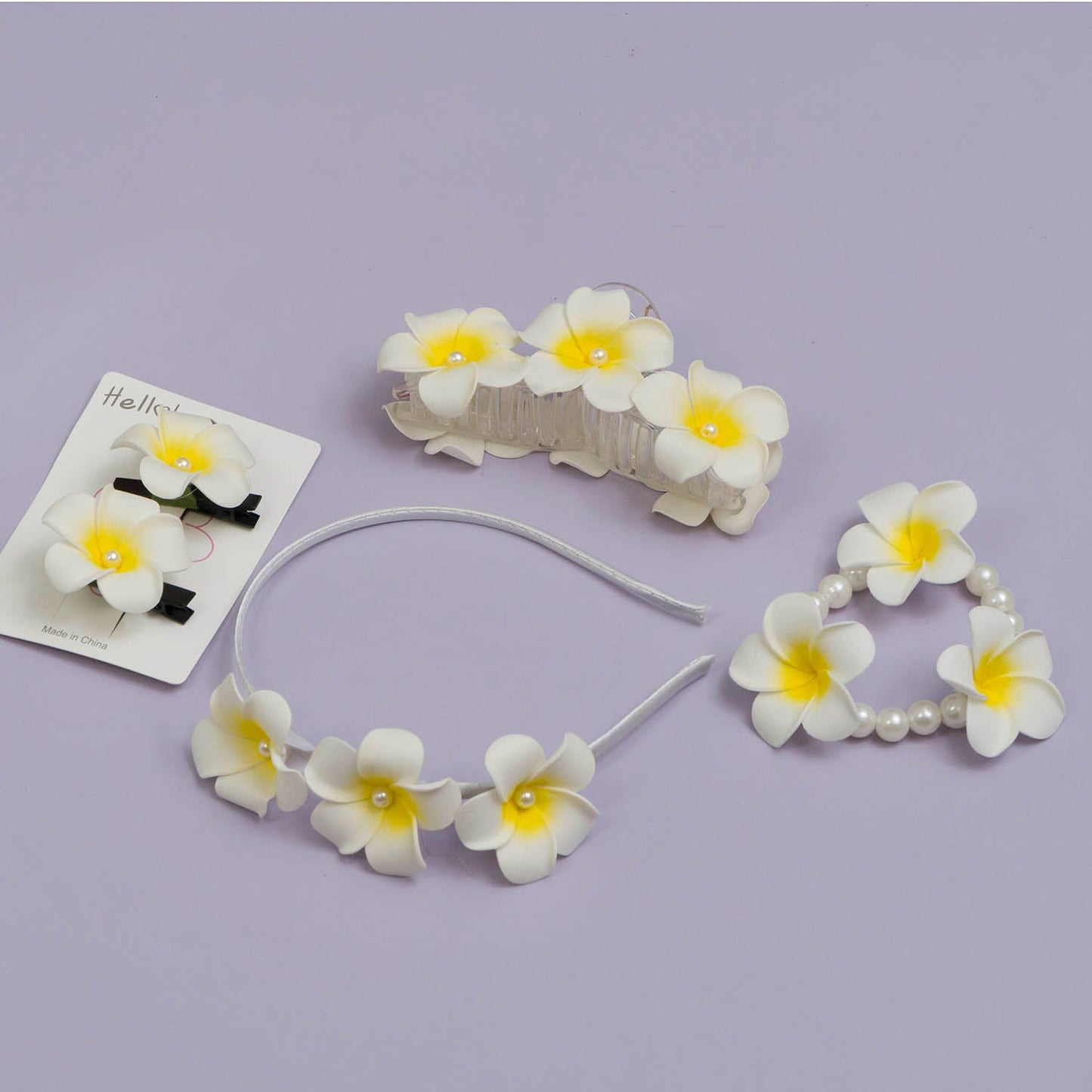 Flower Hair accessories set - UBKWS1022