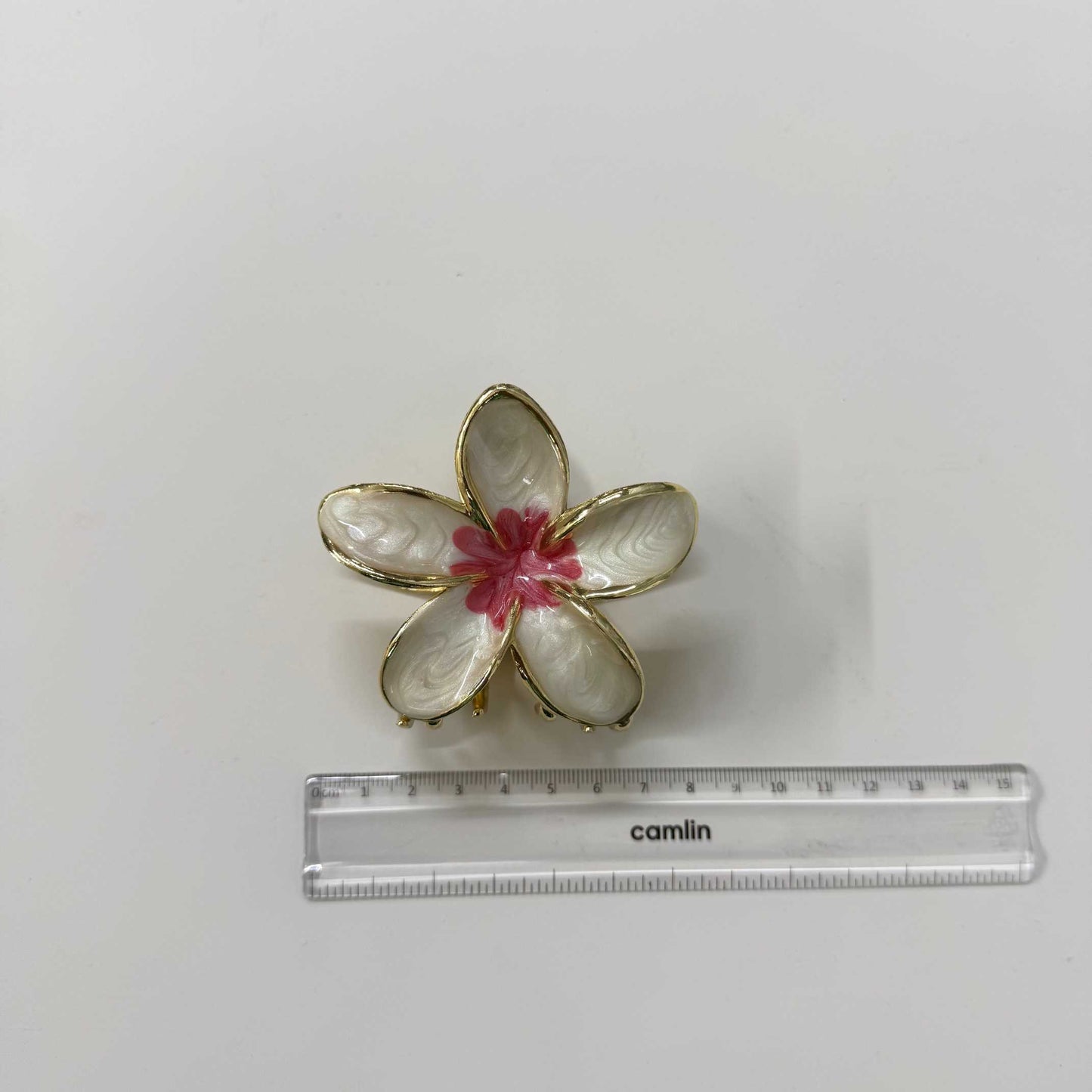 Big Metal flower hair claw (1Dz) - UBKWS2612