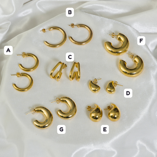 Anti-Tarnish Earrings - UBK3270