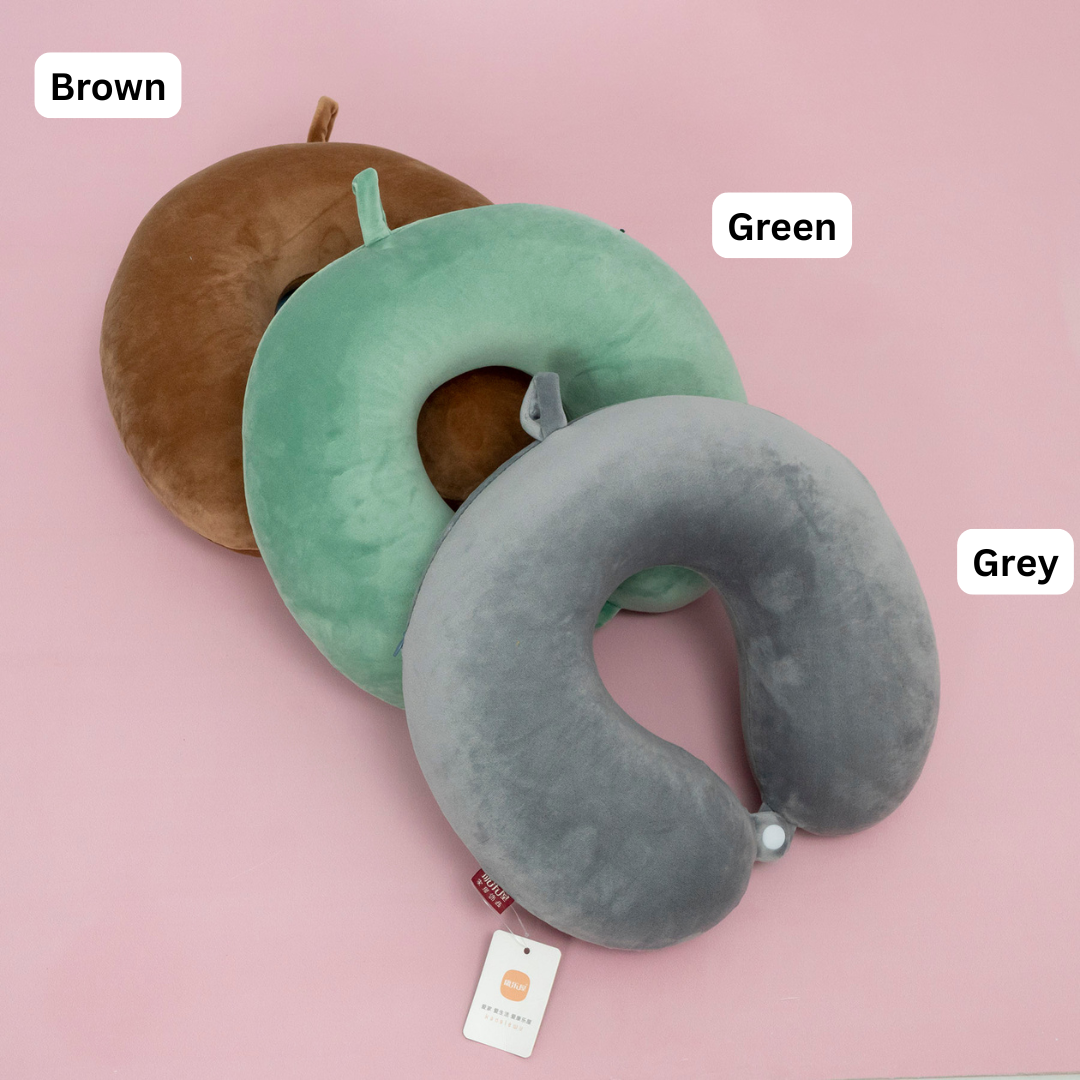 Soft Plush U-Shape Travel Neck Pillow (6Pcs) - UBKWS2285