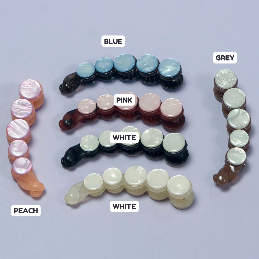 Shiny Charm Banana Clip (12Pcs) - UBKWS1092