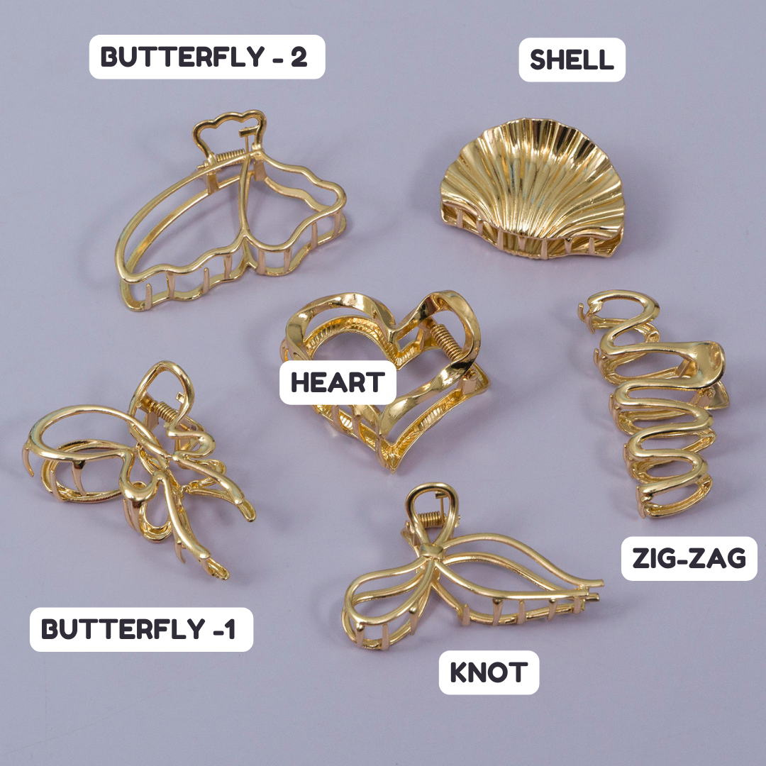 Metal Hair Claw (12Pcs) - UBKWS146