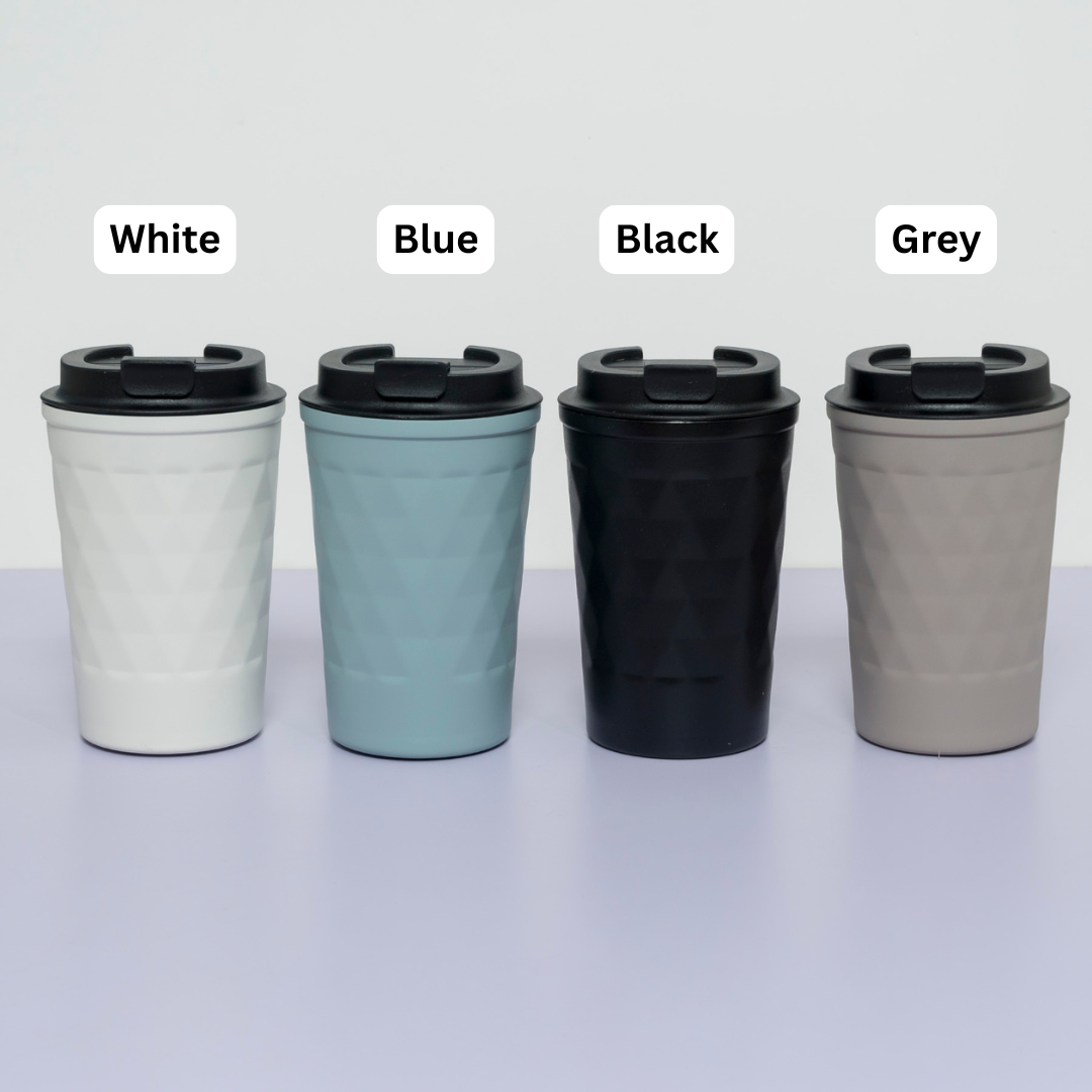 Premium Triangle Texture Stainless Steel Travel Mug β UBK2571